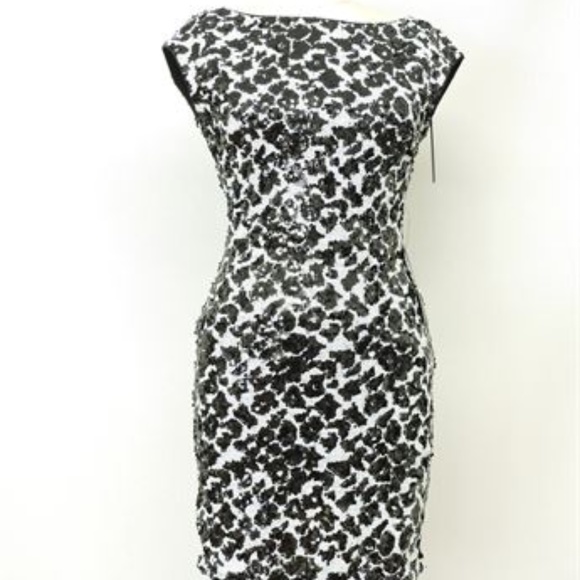 Dalmatian Black/White Sequin Dress, Size 4 - Picture 1 of 8